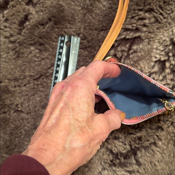 Dooney & Bourke Pink Multicolor Logo Wristlet - Picture 4 of 6